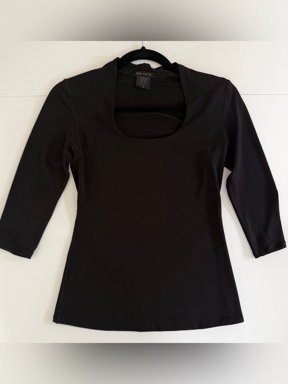Eva Varro‎ U-Neck Stretch Top - Size Small